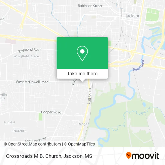 Crossroads M.B. Church map