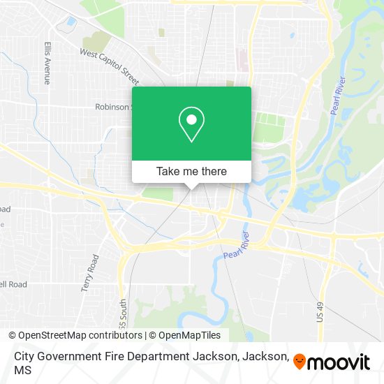 City Government Fire Department Jackson map