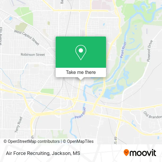 Air Force Recruiting map