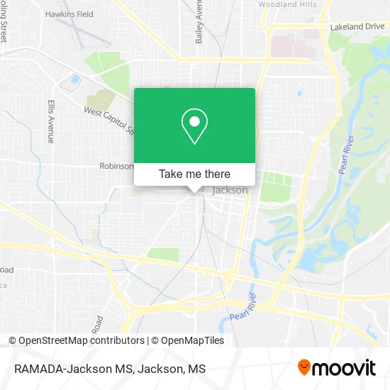 Mapa de RAMADA-Jackson MS