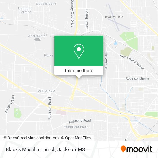 Black's Musalla Church map