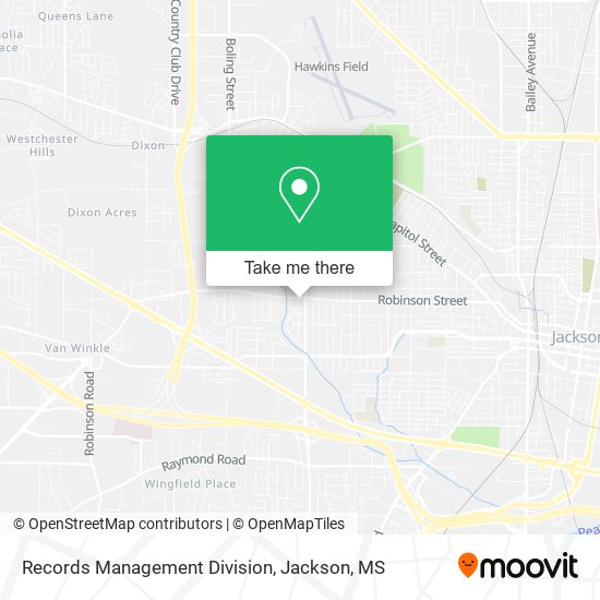Mapa de Records Management Division