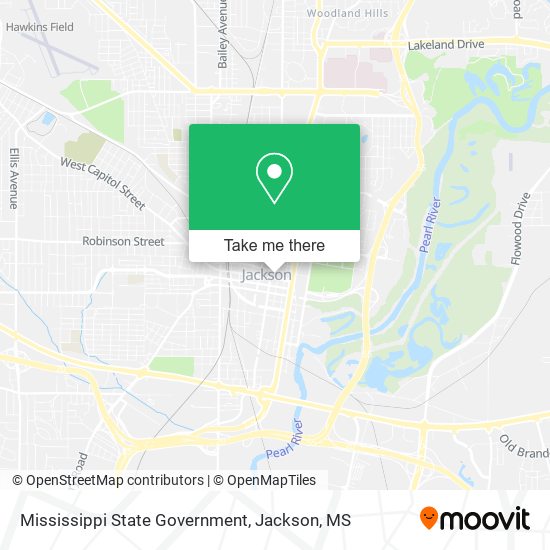 Mississippi State Government map