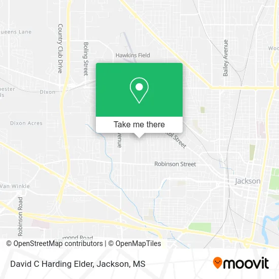 David C Harding Elder map