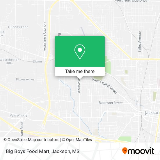 Mapa de Big Boys Food Mart