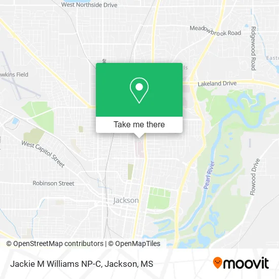 Jackie M Williams NP-C map