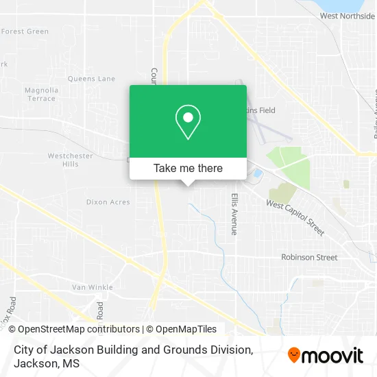 City of Jackson Building and Grounds Division map