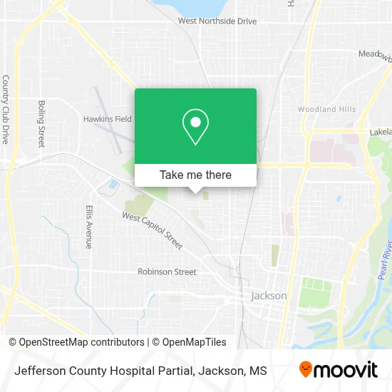 Jefferson County Hospital Partial map