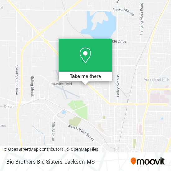 Big Brothers Big Sisters map