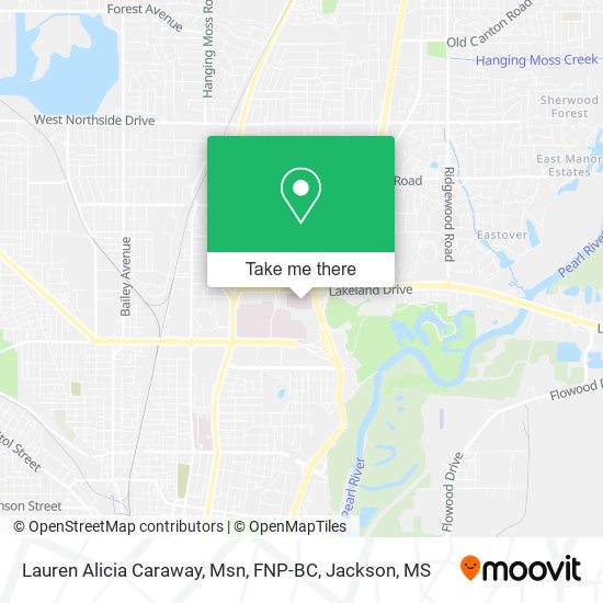Mapa de Lauren Alicia Caraway, Msn, FNP-BC