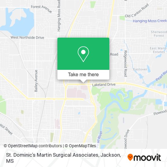 St. Dominic's Martin Surgical Associates map