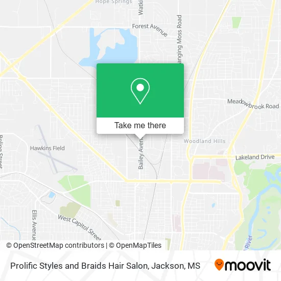 Mapa de Prolific Styles and Braids Hair Salon