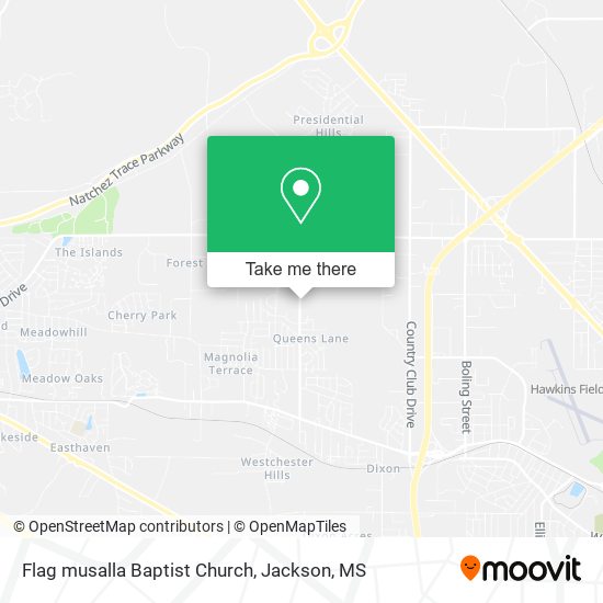 Flag musalla Baptist Church map