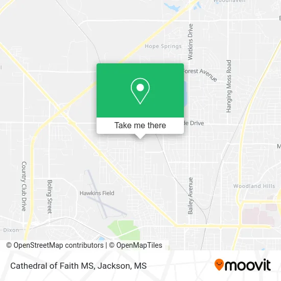 Cathedral of Faith MS map