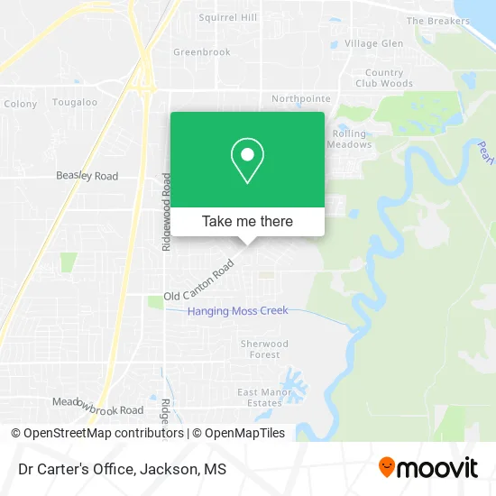Dr Carter's Office map