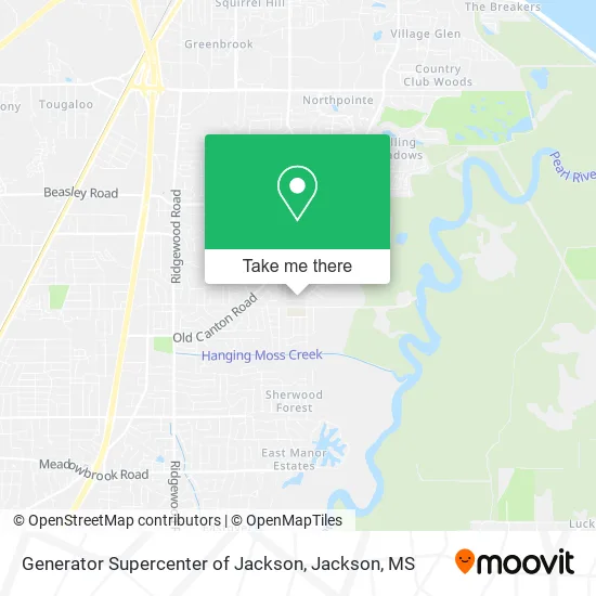 Generator Supercenter of Jackson map