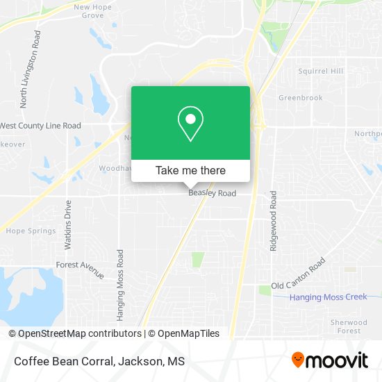 Mapa de Coffee Bean Corral