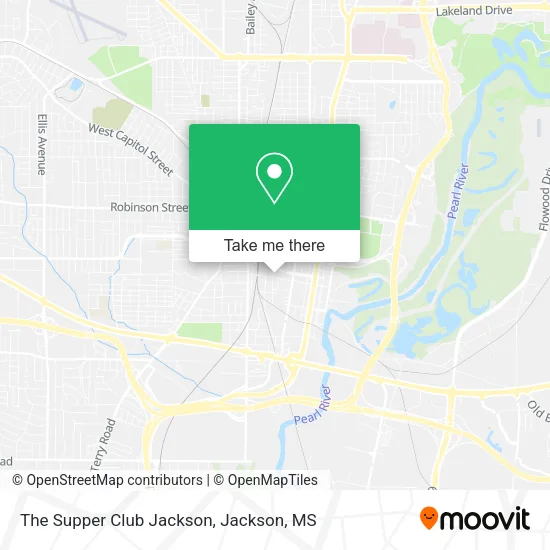 The Supper Club Jackson map