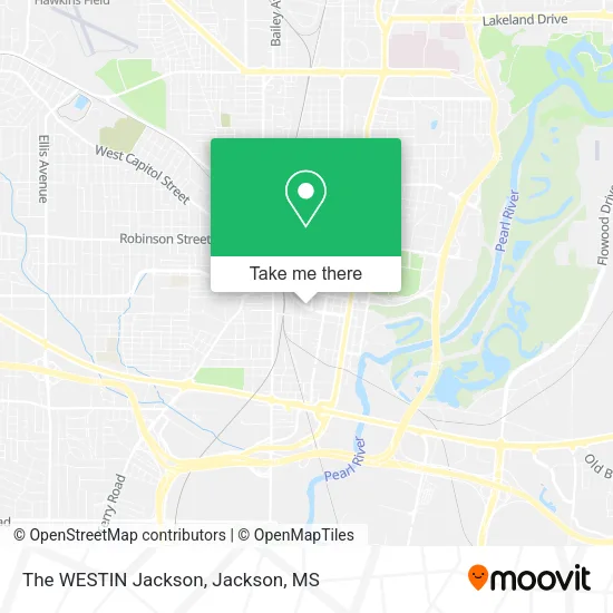 The WESTIN Jackson map