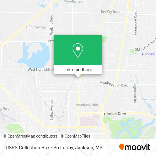 USPS Collection Box - Po Lobby map