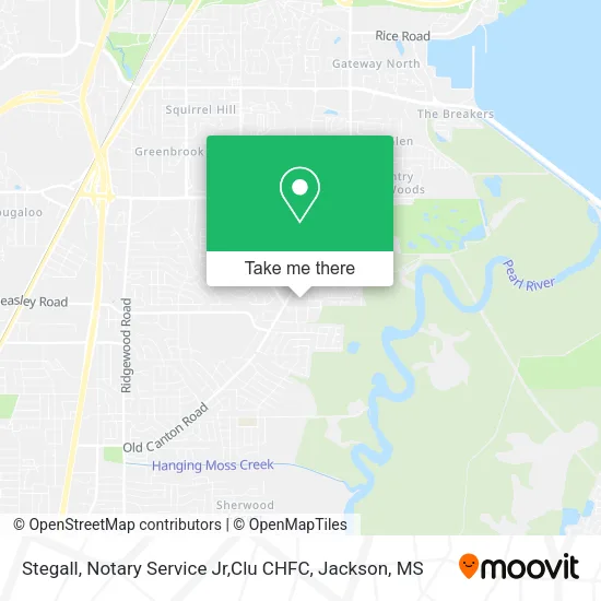 Mapa de Stegall, Notary Service Jr,Clu CHFC