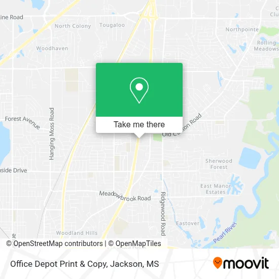 Office Depot Print & Copy map