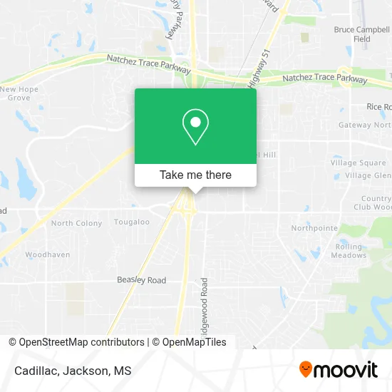 Cadillac map