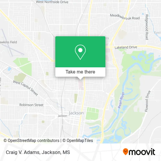 Craig V. Adams map
