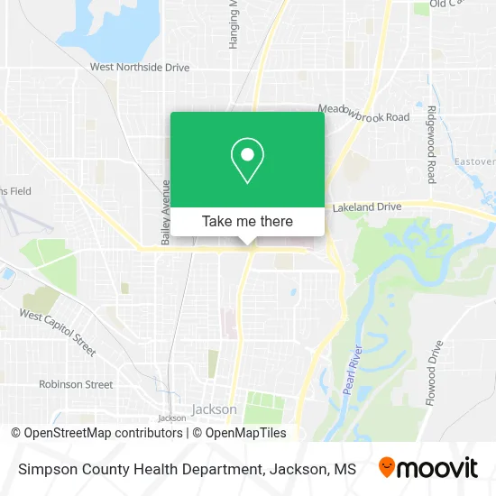 Simpson County Health Department map