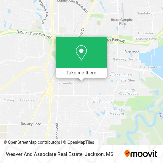Weaver And Associate Real Estate map