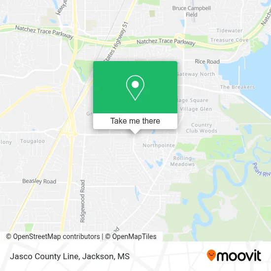 Jasco County Line map
