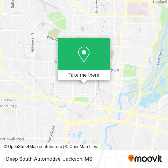 Deep South Automotive map