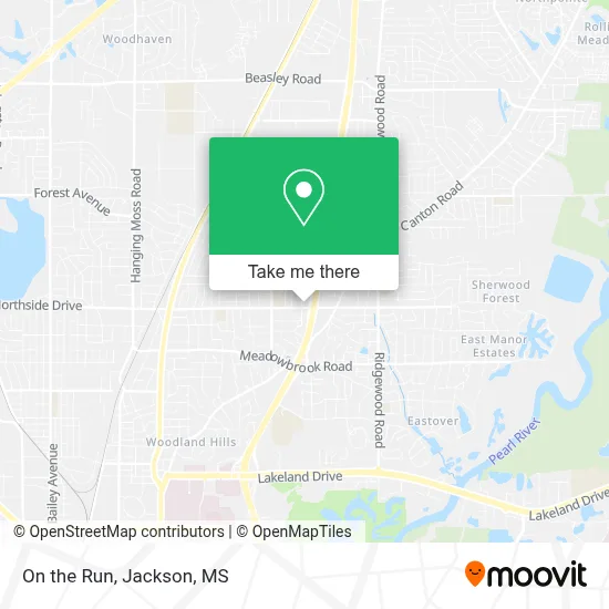On the Run map