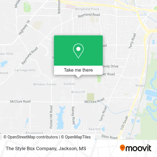 The Style Box Company map