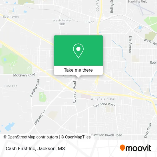 Cash First Inc map