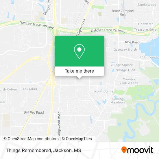 Things Remembered map