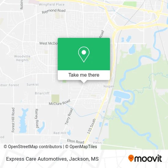 Express Care Automotives map