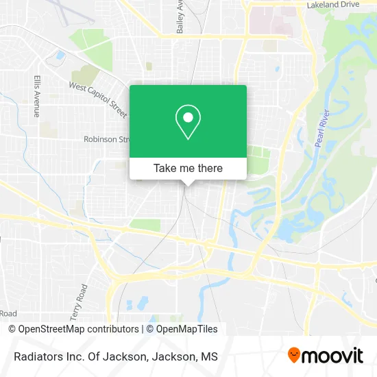 Radiators Inc. Of Jackson map