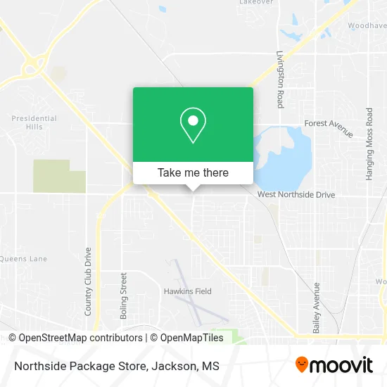 Northside Package Store map