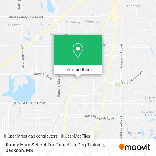 Randy Hare School For Detection Dog Training map