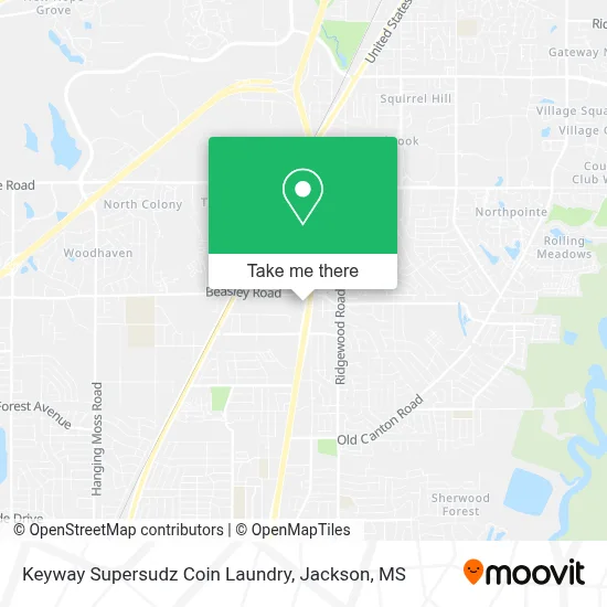 Keyway Supersudz Coin Laundry map