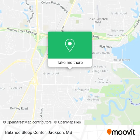 Balance Sleep Center map