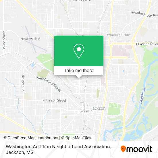 Washington Addition Neighborhood Association map