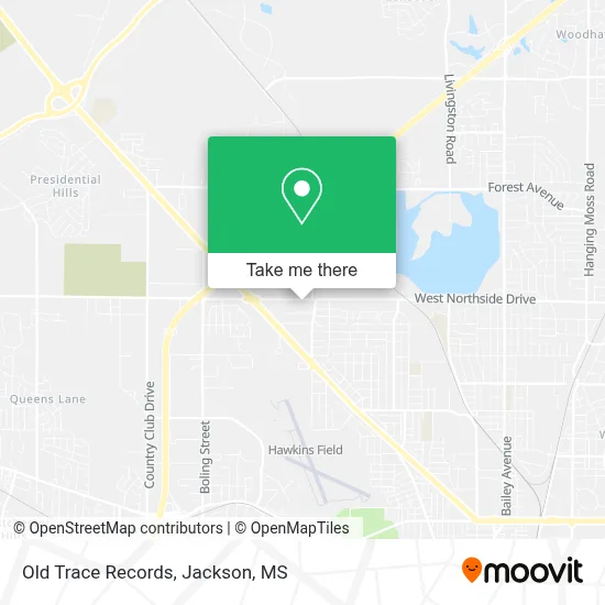 Old Trace Records map