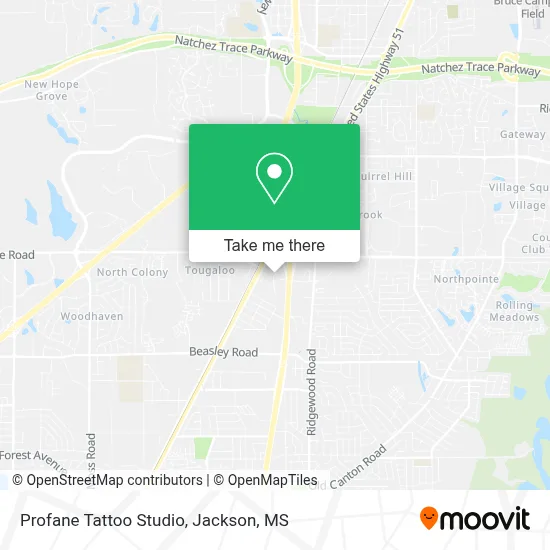 Profane Tattoo Studio map