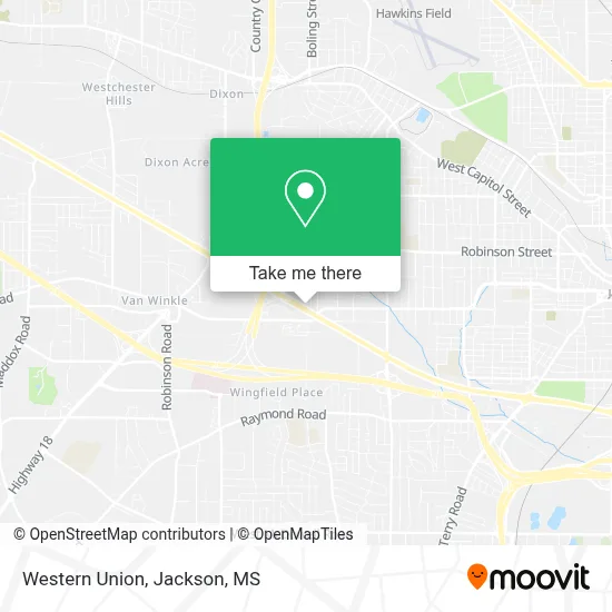 Western Union map