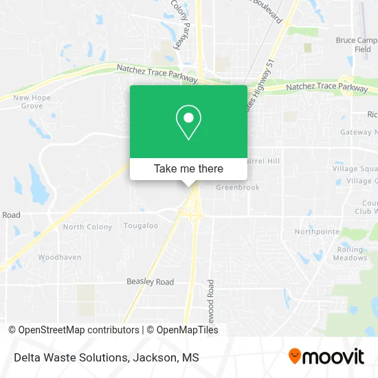 Delta Waste Solutions map