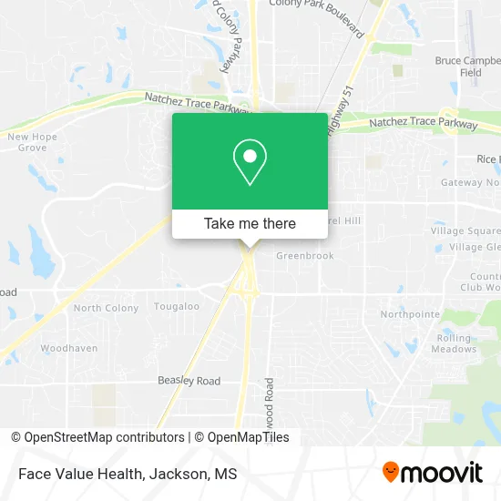 Face Value Health map