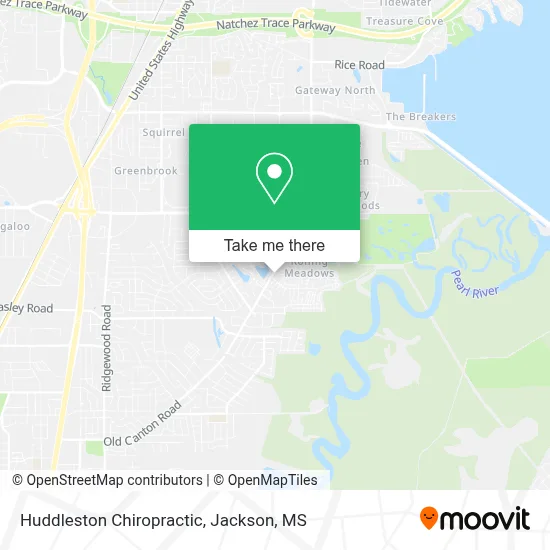 Huddleston Chiropractic map