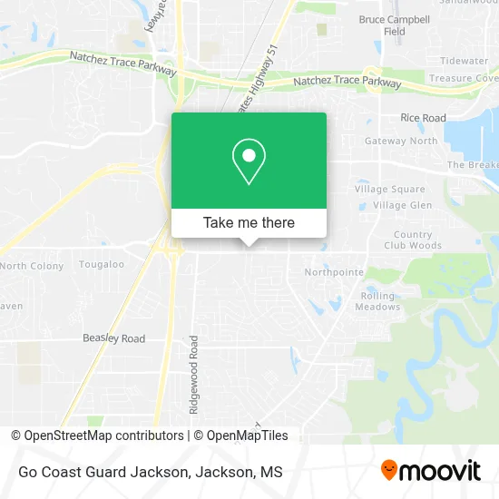 Go Coast Guard Jackson map